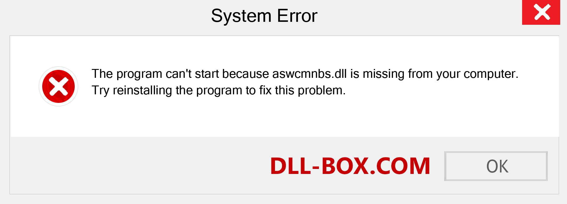  aswcmnbs.dll file is missing?. Download for Windows 7, 8, 10 - Fix  aswcmnbs dll Missing Error on Windows, photos, images