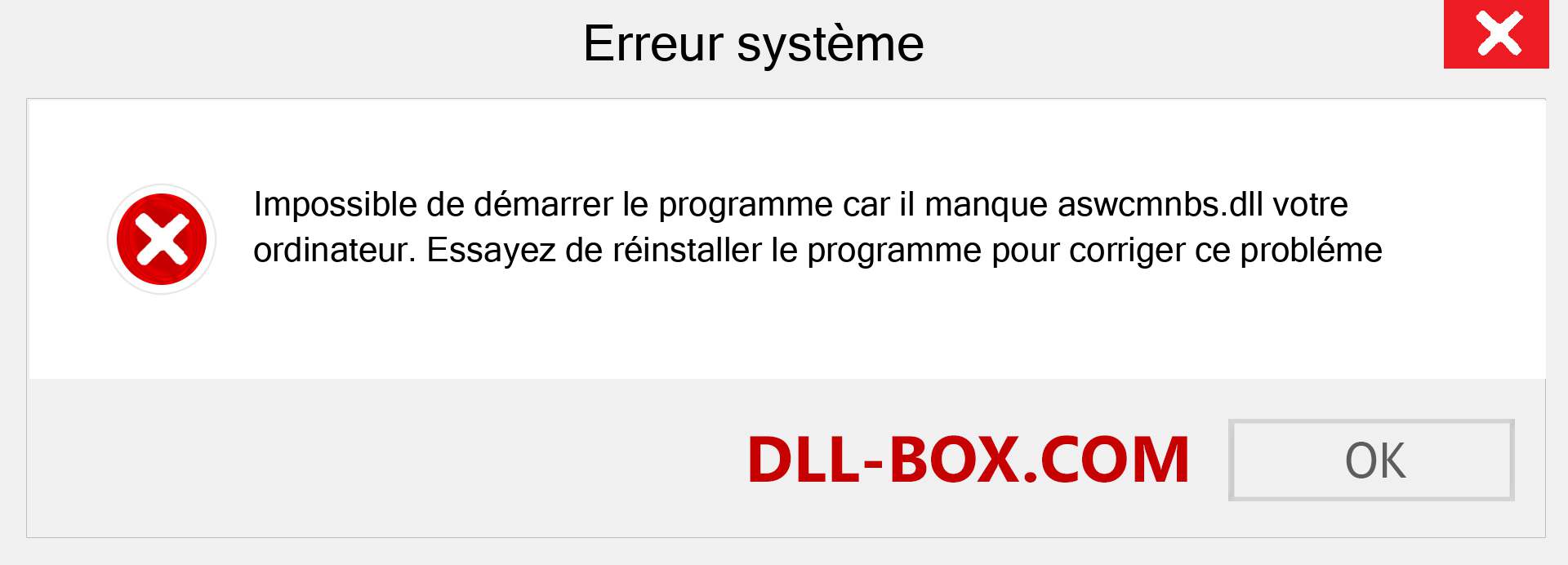 Le fichier aswcmnbs.dll est manquant ?. Télécharger pour Windows 7, 8, 10 - Correction de l'erreur manquante aswcmnbs dll sur Windows, photos, images